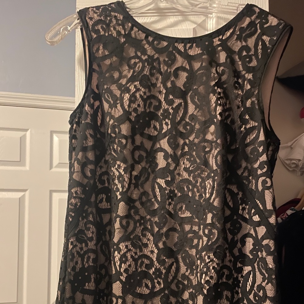 Ann Taylor Loft Black lace dress